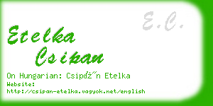 etelka csipan business card